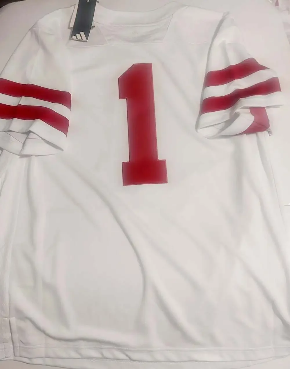 adidas Nebraska Cornhuskers Mens 2XL White Premier Away Football Jersey NCAA GBR